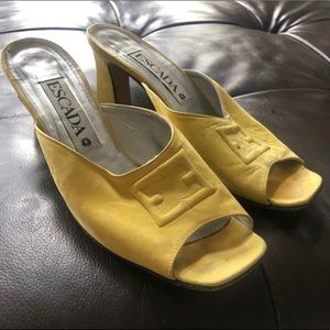 Escada Yellow Heel made in Italy 8